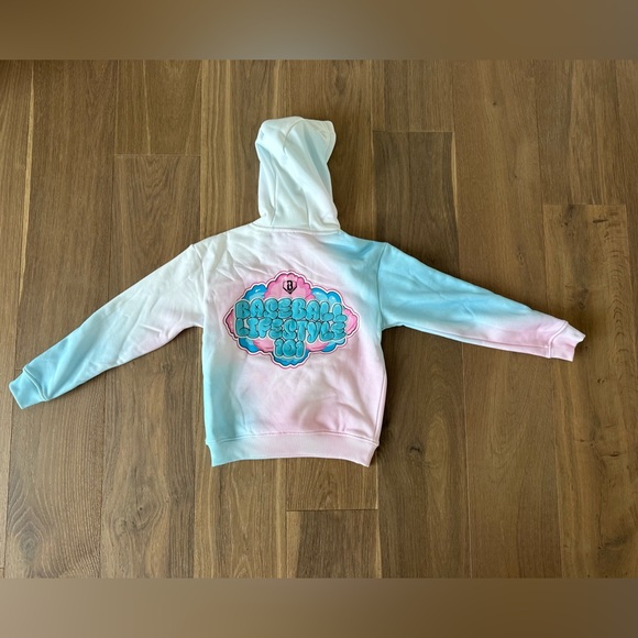 Baseball Lifestyle 101 - Cotton Candy Youth Hoodie - Size YS- NEW WITH TAGS - Picture 2 of 2